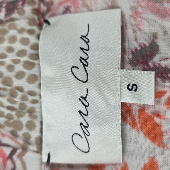 Cara Cara Paisley Print  Midi Skirt Beige/red Size S Small - Picture 8 of 12